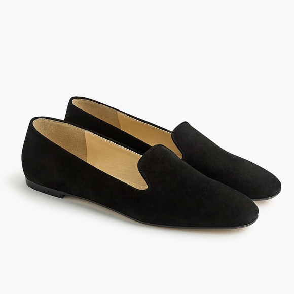 J. Crew Factory Shoes - New JCREW Smoking Loafers in Black Suede